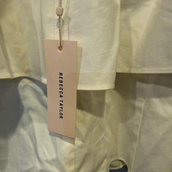 Rebecca Taylor Cream Ruffle Halter Top - Picture 6 of 7